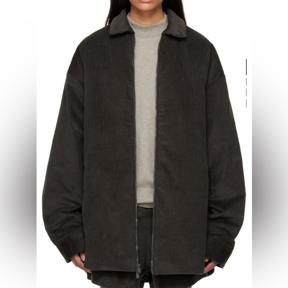Fear Of God Essentials Gray Shirttail Jacket